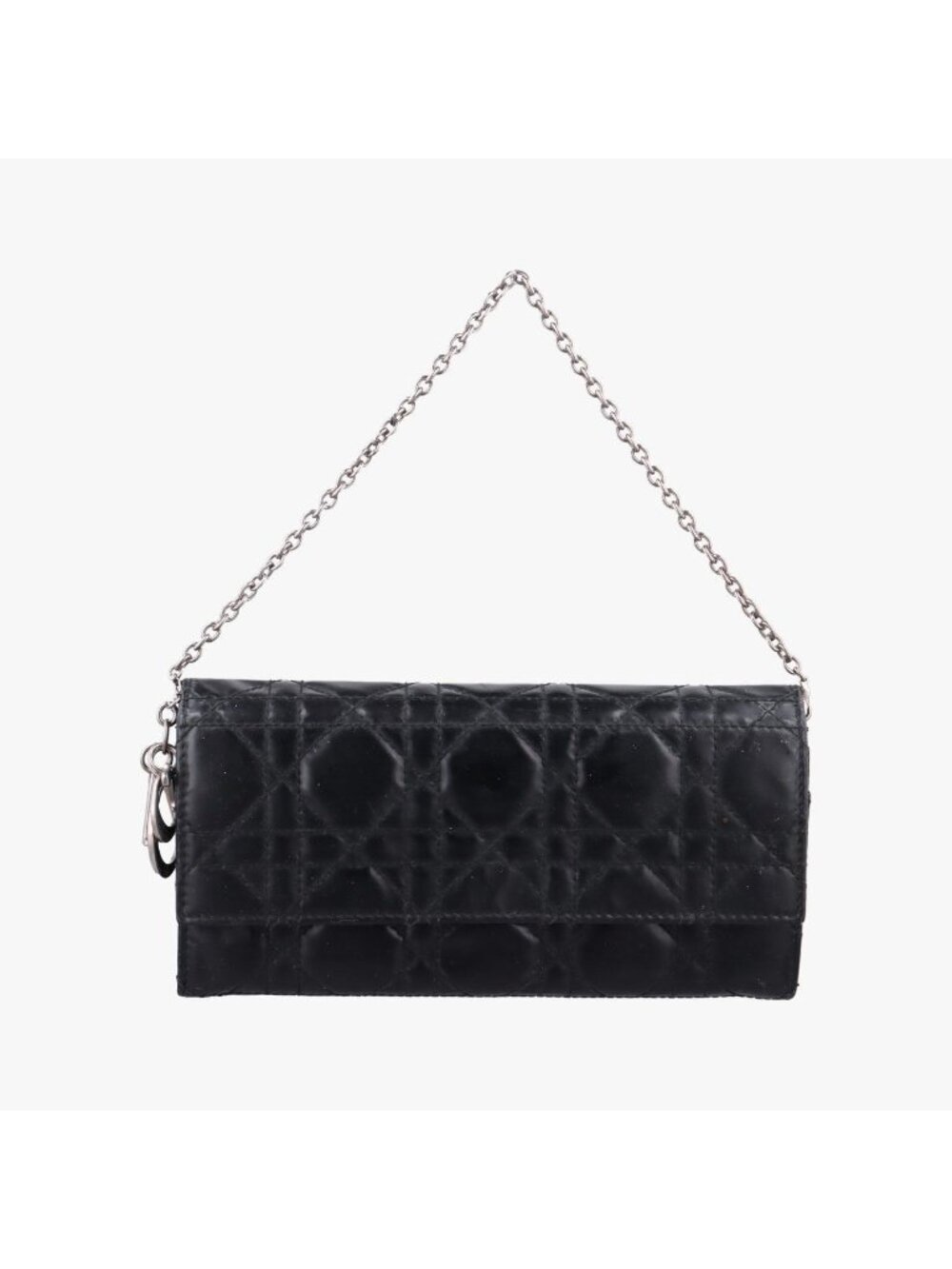 Dior Cannage Black Patent Handbag
